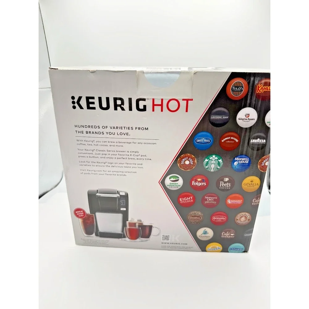 Keurig Hot K15 Classic Classic Series Single Serve K-Cup Coffee Maker Black NIB